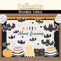 Haunted Houses Bulletin Board Kit Spooky Fall Halloween Door Decor ...