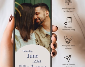 Digital Wedding Invitation Video Template: Social Media E-Invite
