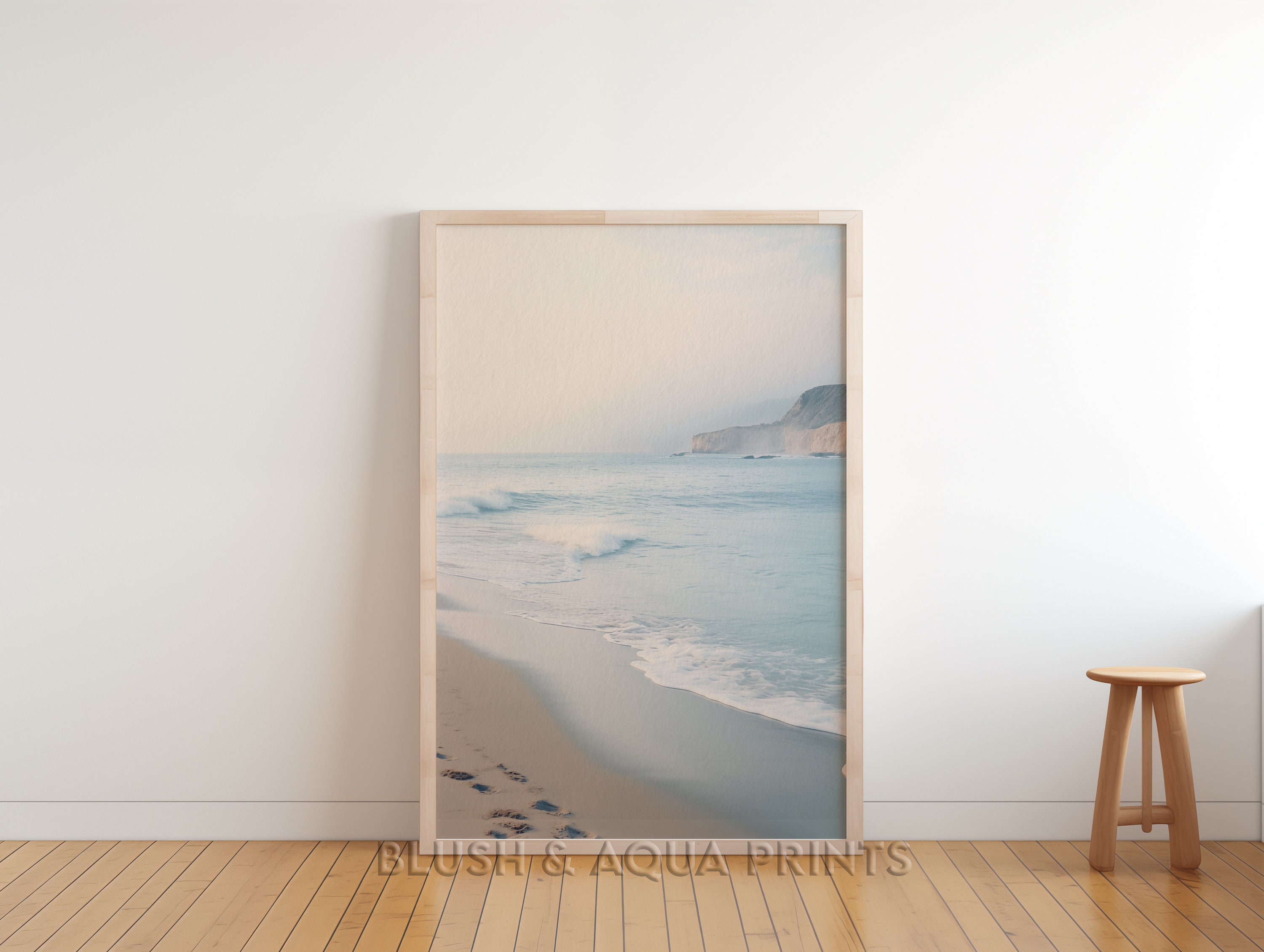 Minimalist Coastal Wall Art Digital Printable Room Decor Aesthetic Boho