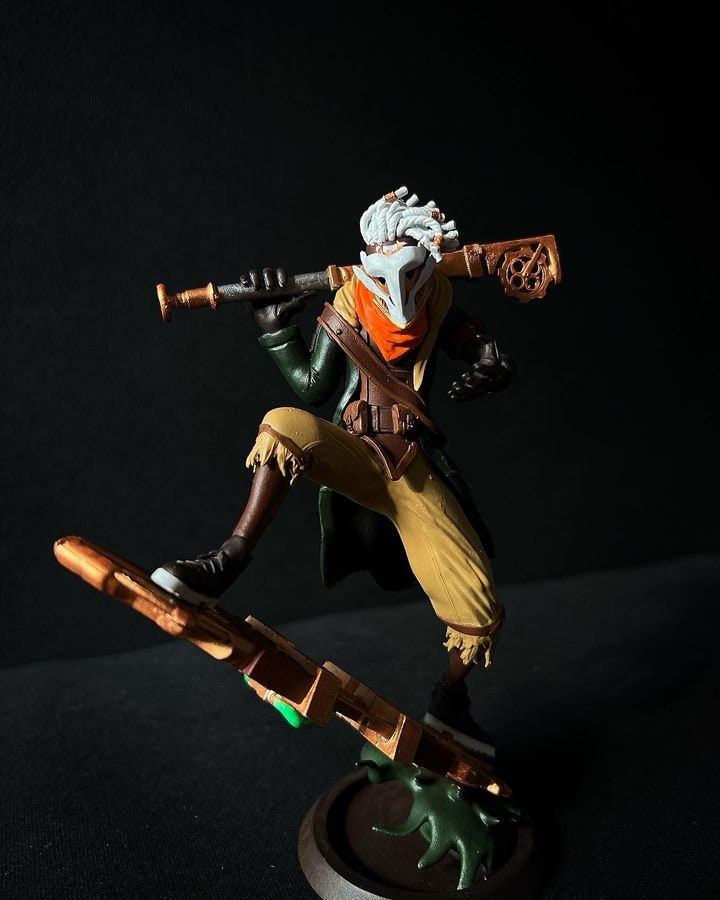 Ekko Firelight Arcane - League of Legends - Figure Handmade