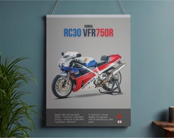ホンダ RC30 アートプリント - Etsy 日本