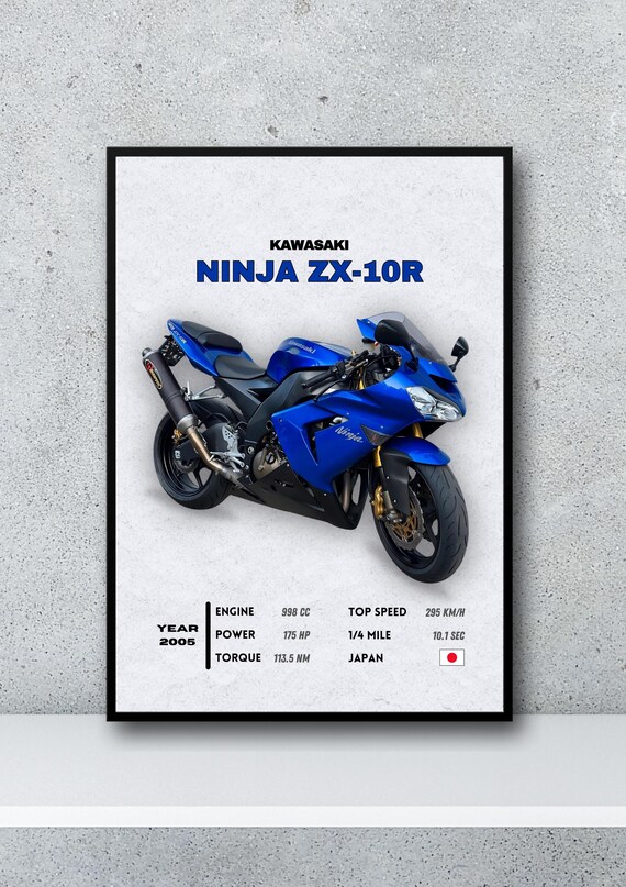 カワサキ Ninja ZX-10R 2005、カワサキポスター、ninja、zx-10r