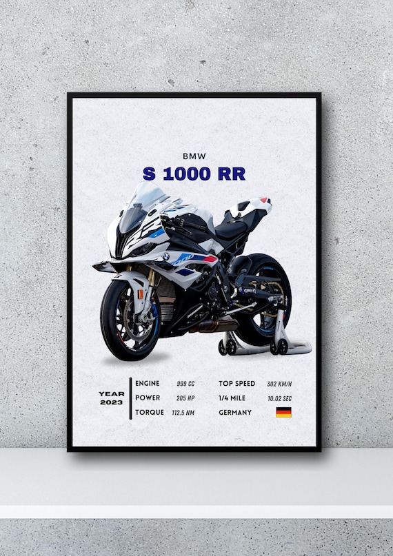 BMW S 1000 RR Poster: Motorcycle Wall Art (digital Download