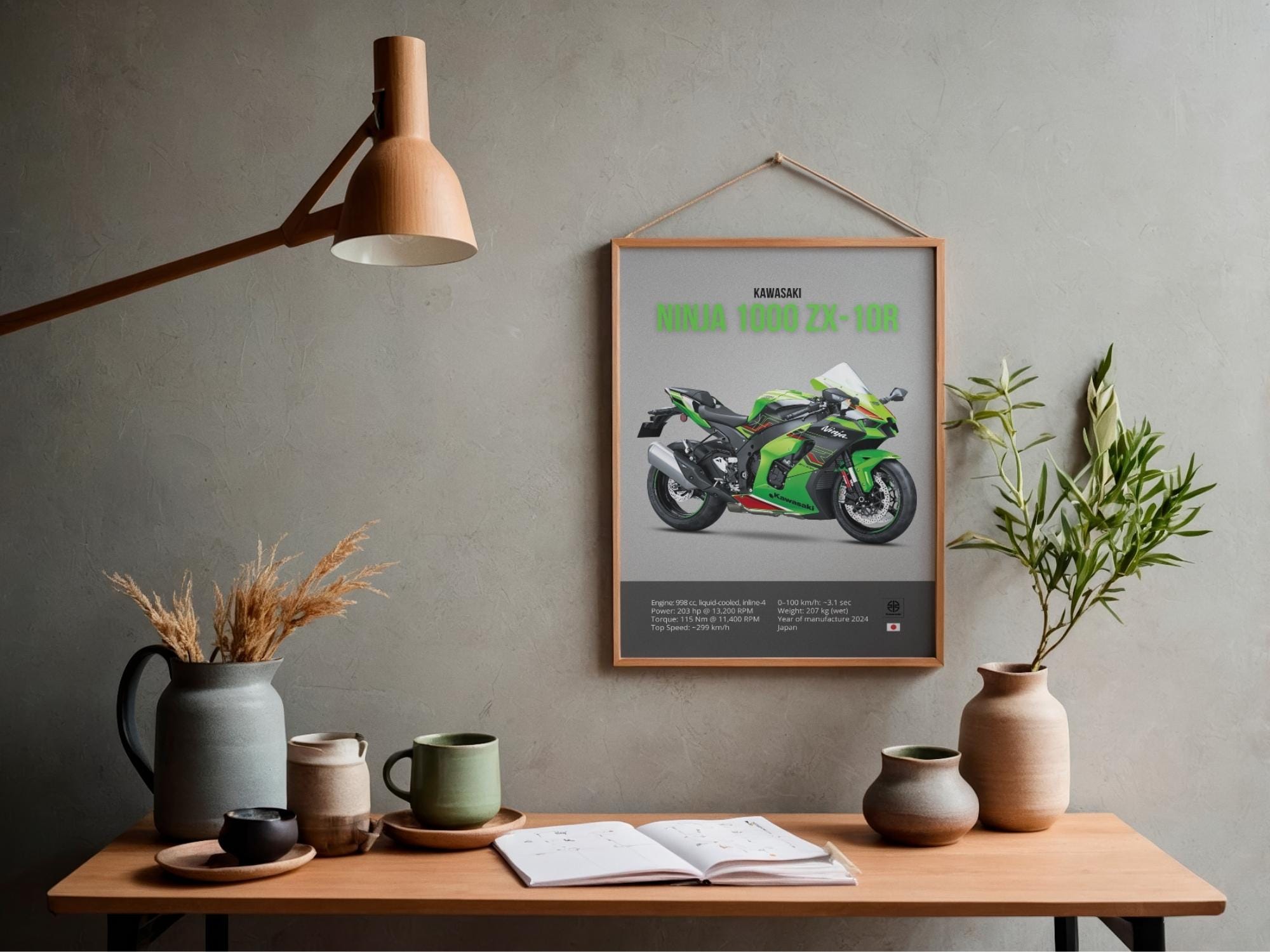 カワサキ ニンジャ ZX-10R ポスター | バイク ウォールアート
