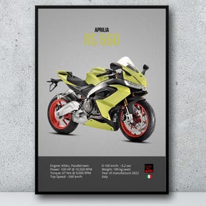 Aprilia RS 660 Poster: Motorcycle Wall Art (Digital Download)