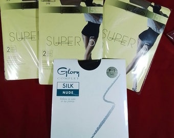 Lot 7 Pantyhose Talla S 6 Omsa +1 Glory vintage Collant Pantymedia