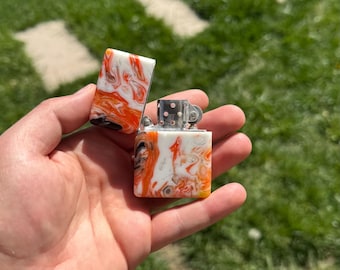 Handcrafted Epoxy Zippo Lighter Case, Epoxy Zippo Box, Groomsmen Gift, Zippo Case, Epoxy Zippo