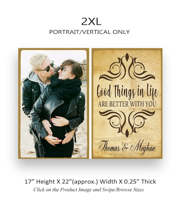 Personalized Couple Wooden Sign - Gift Idea For Couple