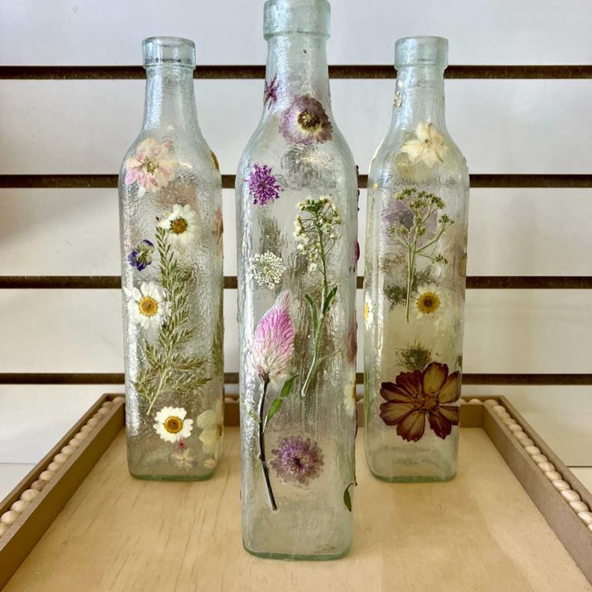 Pick Your Size Glass Dispenser, Oil Dispenser Bottle, Dish Soap Dispenser Bottle, Floral Kitchen Decor - Etsy - RECTANGULAR