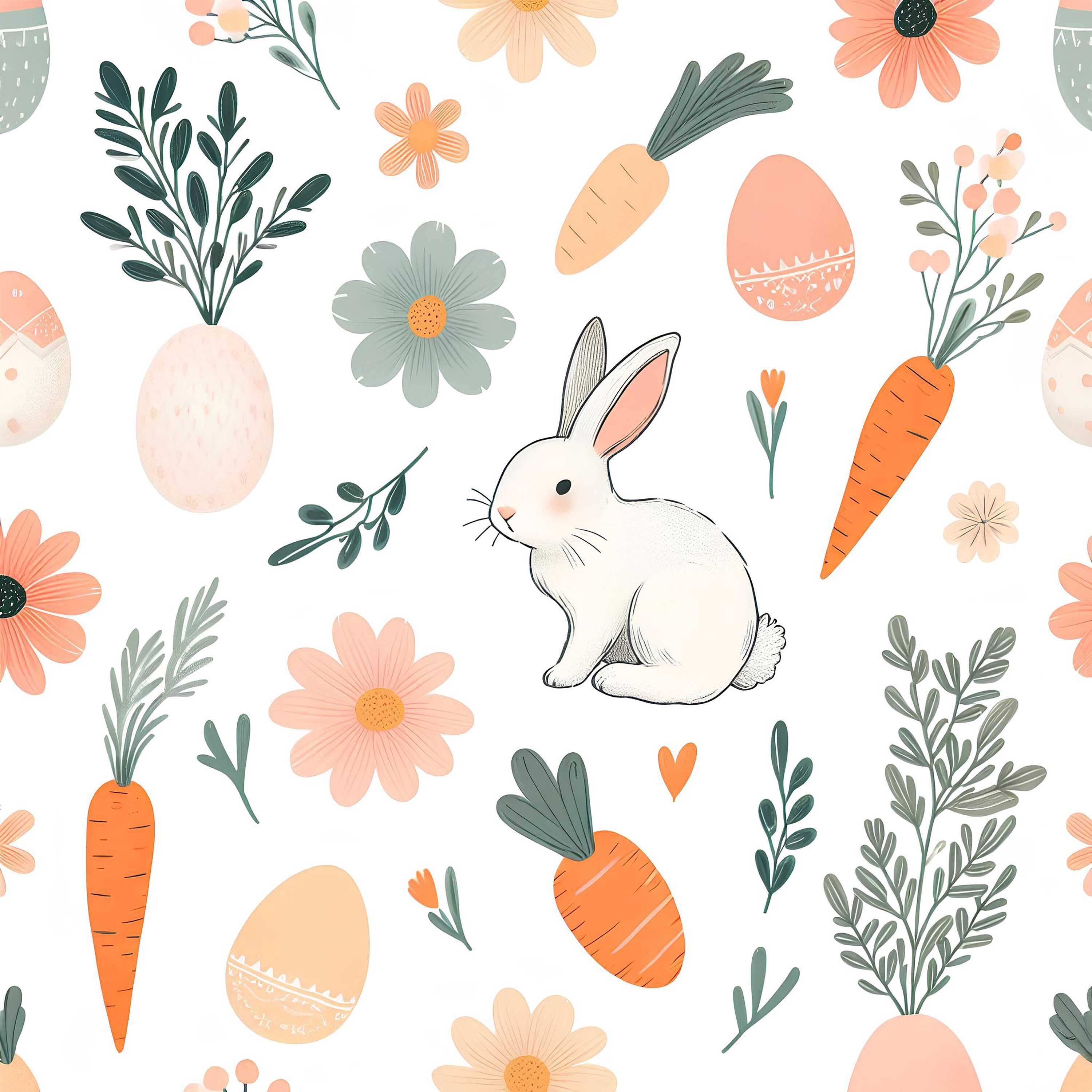 Set of 13 Easter Seamless Pattern Paper Pack,printable Scrapbook Paper ...