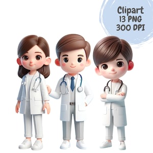 Kid Doctor Clipart,Cute Doctor PNG Clipart,Transparent PNG, Commercial Use