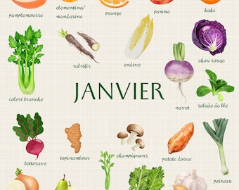 Seasonal vegetable calendar