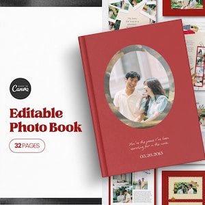 Anniversary Photobook Canva Template Personalized Photo Book Templates Canva Magazine Custom Photobook Digital Canva Template For Couples