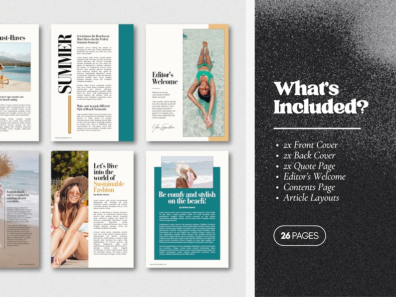 Magazine Template Canva Small Business Ebook Magazine Catalog