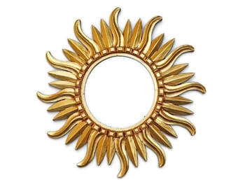 Decorative mirror-peruvian mirror "SUNBURST LIMA" - Diameter 26 "x26"- Wall Mirror - Home decoration - peruvian handicrafts