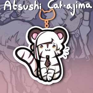 PREORDER Atsushi Nakajima Cat Kitten Keychain Bungo Stray Dogs Bungou Acrylic 3” 76.2cm