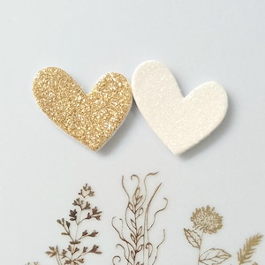 Glittery double heart brooch, glittery brooch, teacher gift, birthday gift, glittery heart