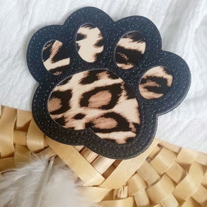 Broche de pata de gato, broche de leopardo, broche XXL, regalo de cumpleaños, regalo para profesores