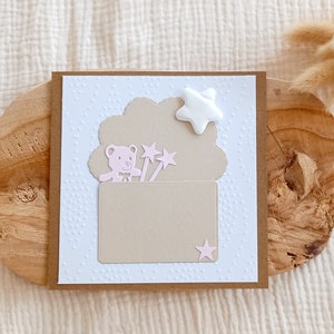 Birth card to personalize Baby birth card Girl birth card Boy birth card