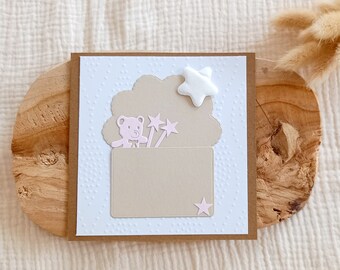 Carte de naissance à personnaliser  Carte naissance bébé Carte naissance fille Carte naissance garçon