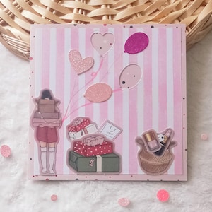 Carte anniversaire adolescente , Carte joyeux anniversaire femme Carte Joyeux anniversaire fille,Carte anniversaire mode