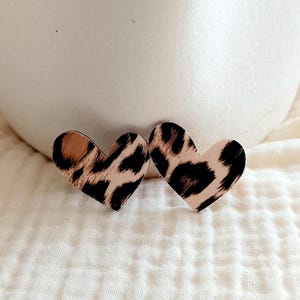 Broche de leopardo, broche de corazón de leopardo, broche de leopardo