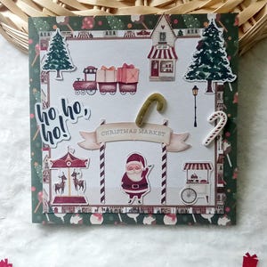 Carte de Noël,  Carte cadeau de Noël,  Carte joyeux Noël,  Carte de vœux fait main