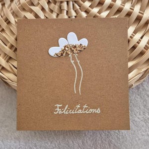 Wedding card Congratulations card Greeting card heart, wedding, congratulations