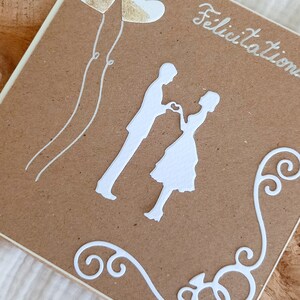 Wedding card Congratulations card Just married greeting card image 2