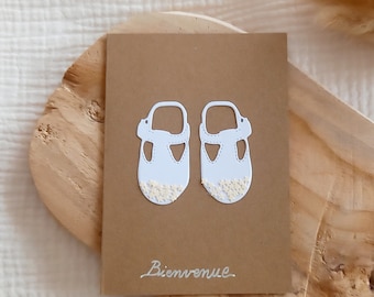 Carte naissance, carte félicitations naissance,  carte bienvenue bébé