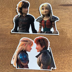 Hiccup and Astrid, Stickers, How To Train Your Dragon