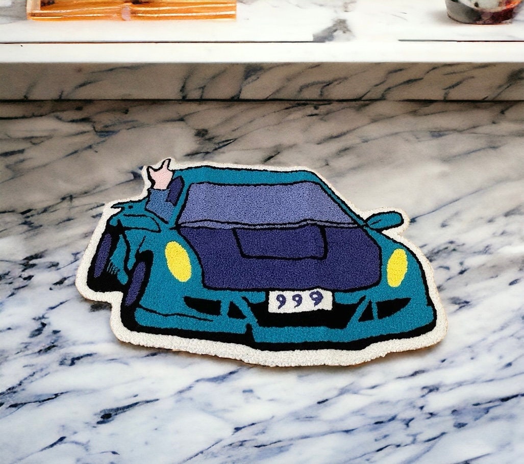 Sports Car Cartoon Rug Car, Cartoon, Sports Car, Rugs, Carpet, Themed ...