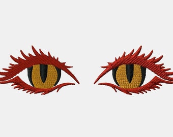 Dragon eye look embroidery file