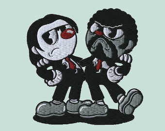 Pulp Fiction mickey mouse style embroidery file