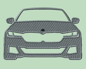 BMW car silhouette 2 embroidery file
