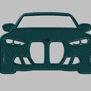 BMW car silhouette 7 embroidery file