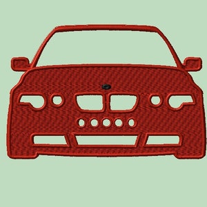 BMW car silhouette 4 embroidery file