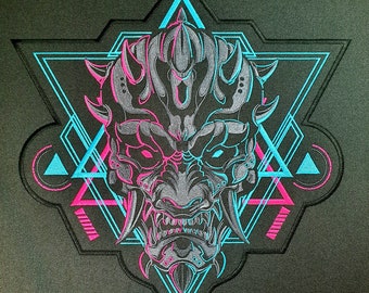 Demon Embroidery File lucifer skull