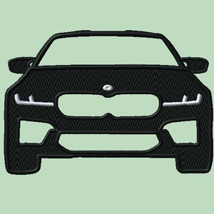 BMW car silhouette embroidery file