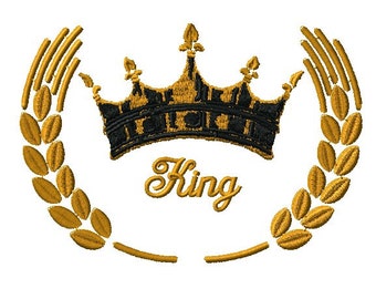 King Crown embroidery file