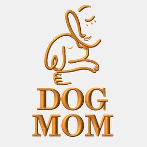 Dog mom lover embroider file