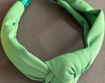 Fabric Knotted Soft Green Womens Daily Childrens Hair Accessory Crown