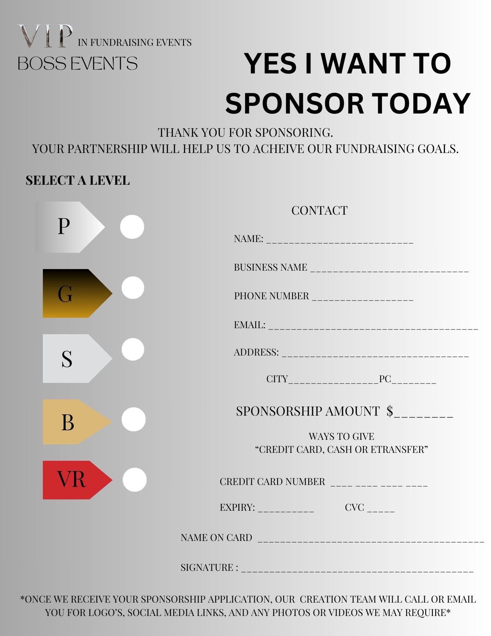 Event Sponsorship Template Editable - Etsy