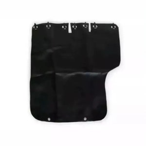 May include: Black fabric car cover with multiple eyelets around the edges.