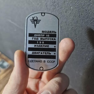 Typenschild ID plate Dnepr 16 MT16 198* MT650 targa plaque moto targhetta
