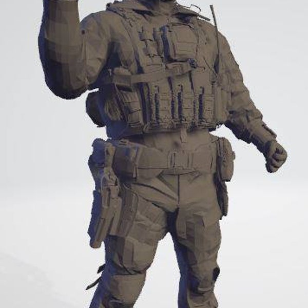 soldier High Quality 3D printing STL file for resin printers and filament printer, STL file