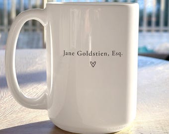 Custom Name Lawyer Mug Personalized Law School Graduation Gift Esquire Mug New Attorney Mug Passed The Bar Gifts For Her