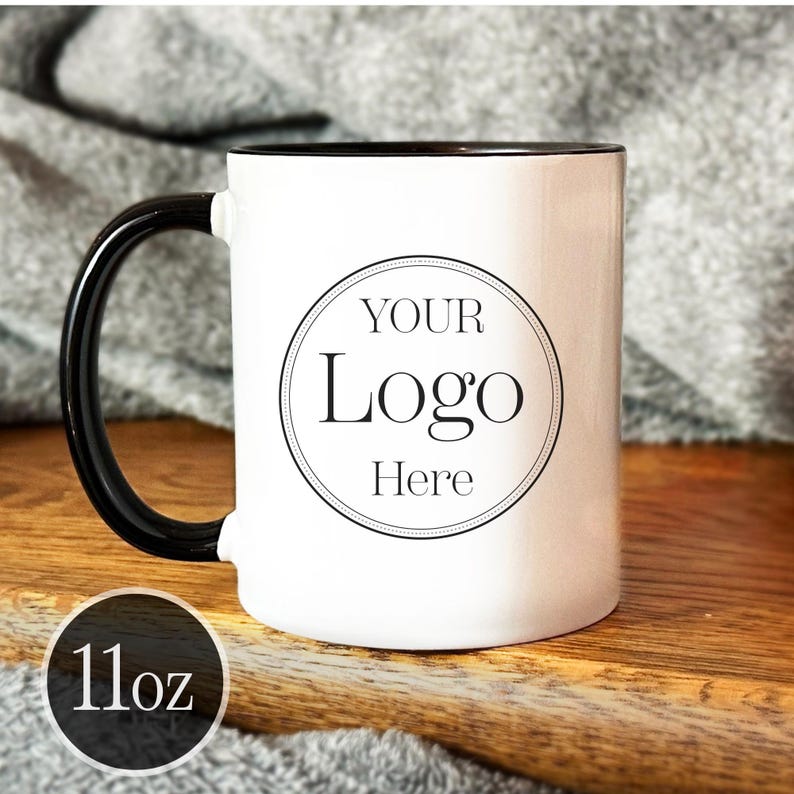 Logo Coffee Mug, Custom Logo Mug, Company Logo Mug, Mug With Logo, Business Logo Mug, Personalized Logo Coffee Mug image 4