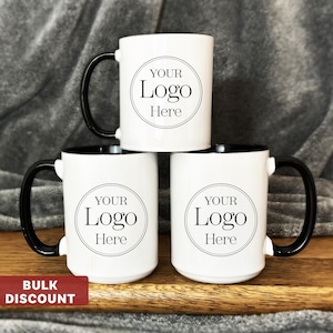 Custom Logo Coffee Mug, Logo Mug, Mug With Logo, Company Logo Mug,  Business Logo Mug, Personalized Mug