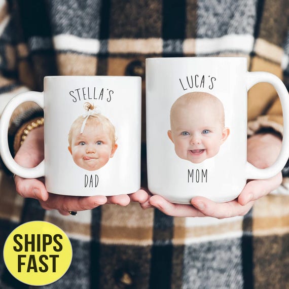 Custom Baby Face Mug, Personalized Baby Face Photo Coffee Mug, Custom Kids Photo Mothers Day Mug, Personalized Photo Mug For Dad